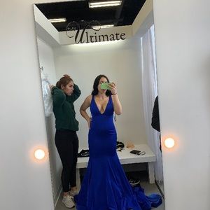 Royal Blue Mermaid Prom Dress